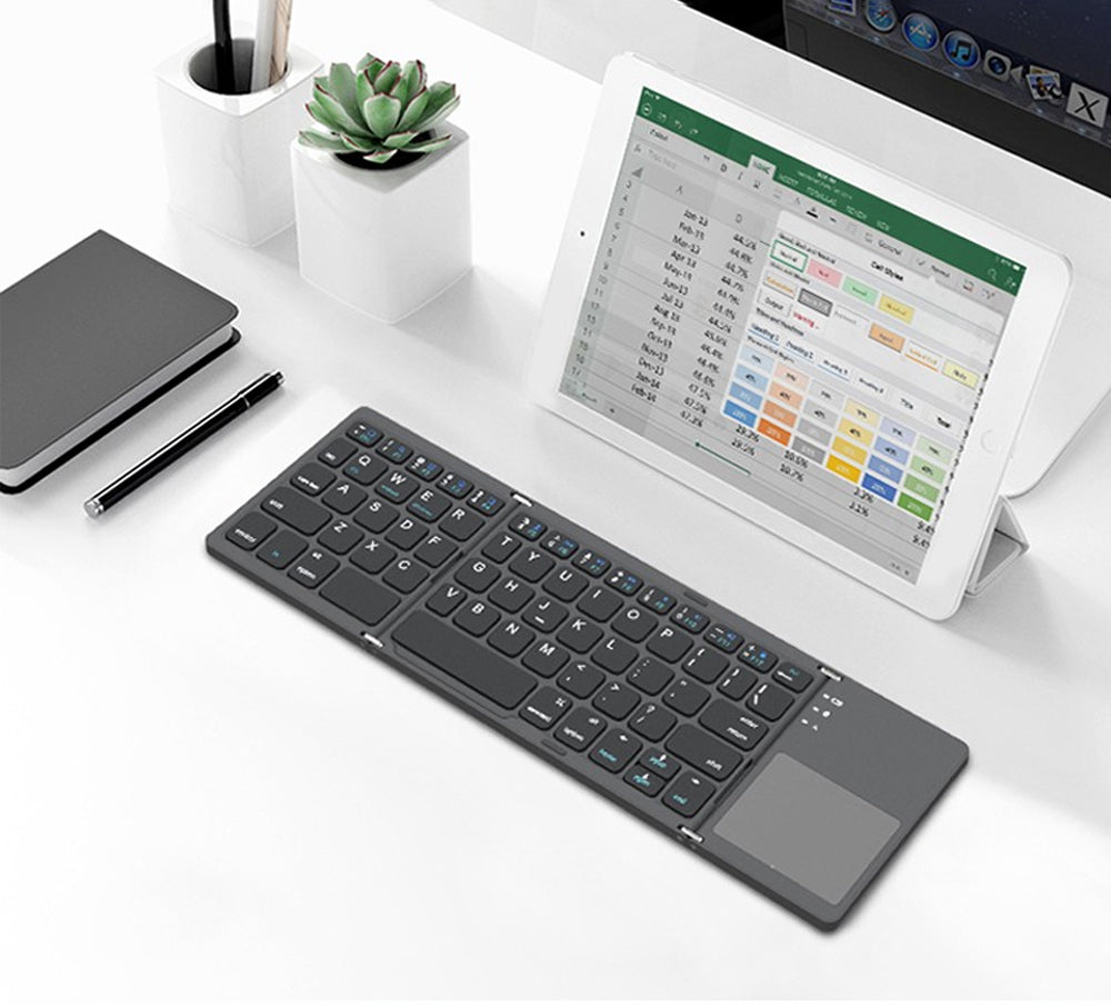 Triple Folding Keyboard for Windows Android IOS iPad Phone